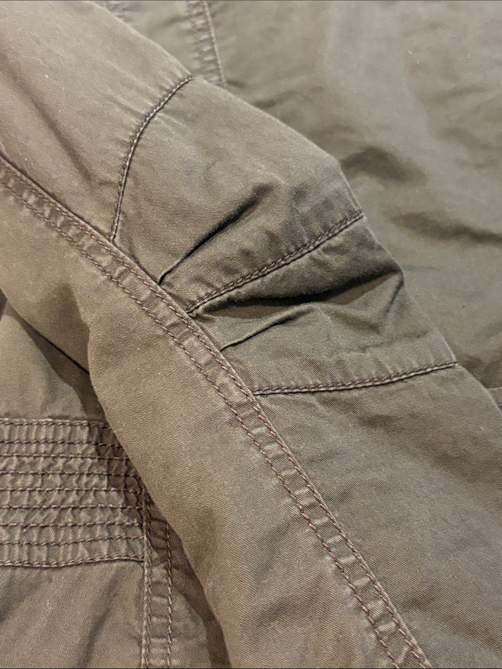 Sashimi Olive Green Utility Jacket with Button Flap Pockets Size Small - Picture 6 of 11